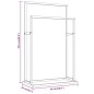 vidaXL Handtuchständer Gold 48x24x78,5 cm Eisen vidaXL Handtuchständer Gold 48x24x78,5 cm Eisen