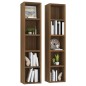 vidaXL CD-Regale 2 Stk. Braun Eichen-Optik 21x16x93,5 cm Holzwerkstoff vidaXL CD-Regale 2 Stk. Braun Eichen-Optik 21x16x93,5 cm Holzwerkstoff