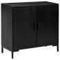 vidaXL Sideboard Schwarz 75x35x70 cm Massivholz Kiefer vidaXL Sideboard Schwarz 75x35x70 cm Massivholz Kiefer