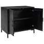vidaXL Sideboard Schwarz 75x35x70 cm Massivholz Kiefer vidaXL Sideboard Schwarz 75x35x70 cm Massivholz Kiefer