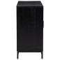 vidaXL Sideboard Schwarz 75x35x70 cm Massivholz Kiefer vidaXL Sideboard Schwarz 75x35x70 cm Massivholz Kiefer