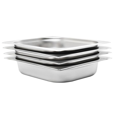 vidaXL Gastronormbehälter 4 Stk. GN 1/2 65 mm Edelstahl 