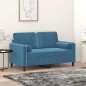 vidaXL Zierkissen 2 Stk. Blau Ø15x50 cm Samt vidaXL Zierkissen 2 Stk. Blau Ø15x50 cm Samt