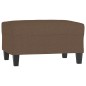 vidaXL Fußhocker Braun 70x55x41 cm Stoff vidaXL Fußhocker Braun 70x55x41 cm Stoff