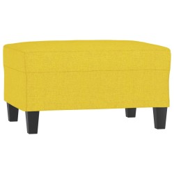 vidaXL Fußhocker Hellgelb 70x55x41 cm Stoff