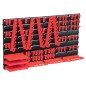 vidaXL 71-tlg. Lagersystem mit Wandplatten Rot und Schwarz vidaXL 71-tlg. Lagersystem mit Wandplatten Rot und Schwarz