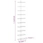 vidaXL Wand-Weinregale für 10 Flaschen 2 Stk. Weiß Metall vidaXL Wand-Weinregale für 10 Flaschen 2 Stk. Weiß Metall