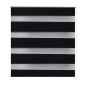 Doppelrollo Seitenzug Duo Rollo 80 x 175 cm schwarz Doppelrollo Seitenzug Duo Rollo 80 x 175 cm schwarz