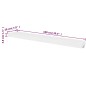 2er Set MDF Hängeregal Wandregal Wandboard Bücher/DVD-Regal, weiß 2er Set MDF Hängeregal Wandregal Wandboard Bücher/DVD-Regal, weiß