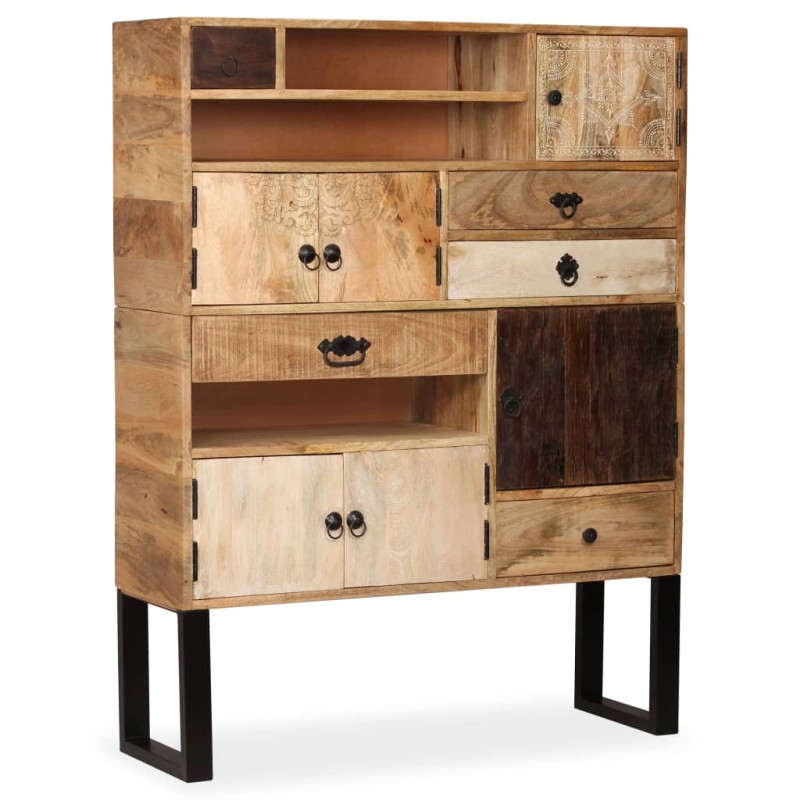 vidaXL Sideboard Mangoholz Massiv 100 x 30 x 130 cm vidaXL Sideboard Mangoholz Massiv 100 x 30 x 130 cm