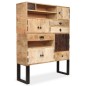 vidaXL Sideboard Mangoholz Massiv 100 x 30 x 130 cm vidaXL Sideboard Mangoholz Massiv 100 x 30 x 130 cm