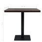 vidaXL Bistrotisch MDF und Stahl Quadratisch 80×80×75cm Dunkle Esche vidaXL Bistrotisch MDF und Stahl Quadratisch 80×80×75cm Dunkle Esche