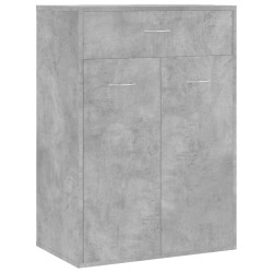 vidaXL Schuhschrank Betongrau 60x35x84 cm Holzwerkstoff