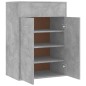 vidaXL Schuhschrank Betongrau 60x35x84 cm Holzwerkstoff vidaXL Schuhschrank Betongrau 60x35x84 cm Holzwerkstoff