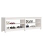 vidaXL Schuhbank Weiß 160x36,5x50 cm Massivholz Kiefer vidaXL Schuhbank Weiß 160x36,5x50 cm Massivholz Kiefer