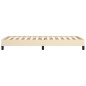 vidaXL Bettgestell Creme 90x190 cm Stoff vidaXL Bettgestell Creme 90x190 cm Stoff