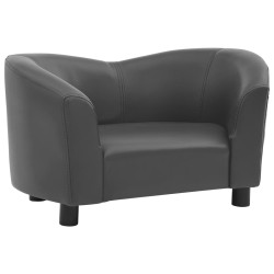 vidaXL Hundesofa Grau 67x41x39 cm Kunstleder 