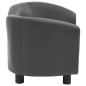 vidaXL Hundesofa Grau 67x41x39 cm Kunstleder vidaXL Hundesofa Grau 67x41x39 cm Kunstleder