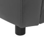 vidaXL Hundesofa Grau 67x41x39 cm Kunstleder vidaXL Hundesofa Grau 67x41x39 cm Kunstleder
