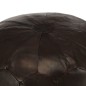 vidaXL Pouf Dunkelbraun 40 x 35 cm Echtes Ziegenleder vidaXL Pouf Dunkelbraun 40 x 35 cm Echtes Ziegenleder