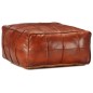 vidaXL Pouf Hellbraun 60 x 60 x 30 cm Echtes Ziegenleder vidaXL Pouf Hellbraun 60 x 60 x 30 cm Echtes Ziegenleder