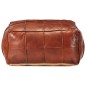 vidaXL Pouf Hellbraun 60 x 60 x 30 cm Echtes Ziegenleder vidaXL Pouf Hellbraun 60 x 60 x 30 cm Echtes Ziegenleder