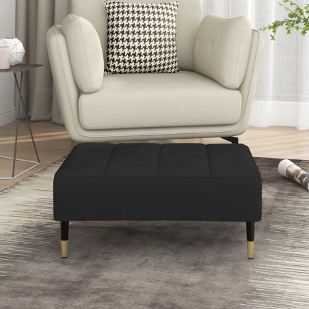vidaXL Fußhocker Schwarz 78x56x32 cm Samt