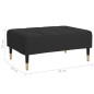 vidaXL Fußhocker Schwarz 78x56x32 cm Samt vidaXL Fußhocker Schwarz 78x56x32 cm Samt