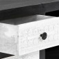 vidaXL TV-Schrank Handgeschnitzt Grau Weiß Massivholz Mango vidaXL TV-Schrank Handgeschnitzt Grau Weiß Massivholz Mango
