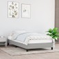 Bettgestell Hellgrau 90x190 cm Stoff Bettgestell Hellgrau 90x190 cm Stoff