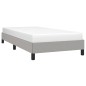 Bettgestell Hellgrau 90x190 cm Stoff Bettgestell Hellgrau 90x190 cm Stoff