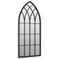 vidaXL Gartenspiegel Schwarz 100x45 cm Eisen vidaXL Gartenspiegel Schwarz 100x45 cm Eisen