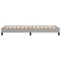 Bettgestell Hellgrau 90x190 cm Stoff Bettgestell Hellgrau 90x190 cm Stoff