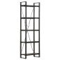 vidaXL Bücherregal 5 Fächer Schwarz 60x30x180 cm Mango Massivholz vidaXL Bücherregal 5 Fächer Schwarz 60x30x180 cm Mango Massivholz