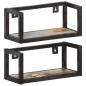 vidaXL Wandregale 2 Stk. 40 cm Altholz Massiv vidaXL Wandregale 2 Stk. 40 cm Altholz Massiv