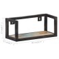 vidaXL Wandregale 2 Stk. 40 cm Altholz Massiv vidaXL Wandregale 2 Stk. 40 cm Altholz Massiv