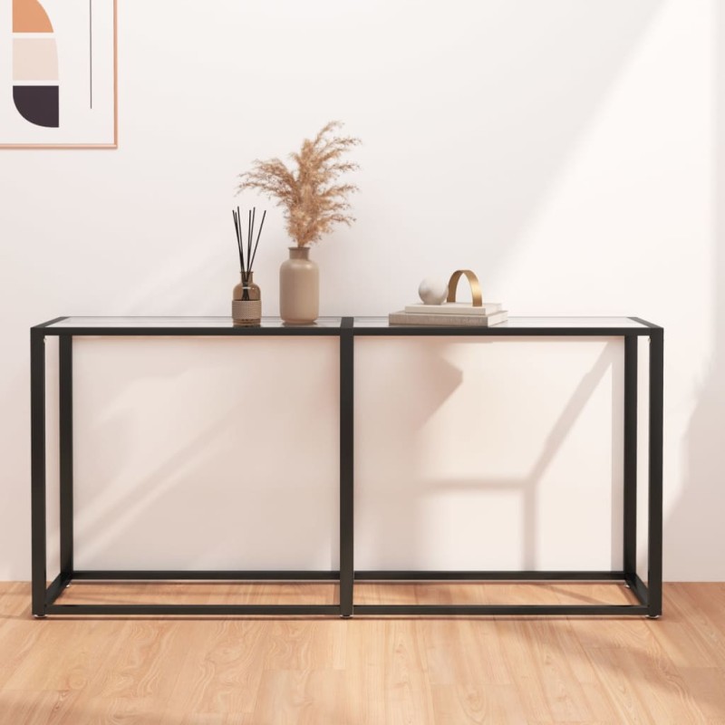 vidaXL Konsolentisch Transparent 160x35x75,5 cm Hartglas vidaXL Konsolentisch Transparent 160x35x75,5 cm Hartglas
