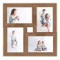 vidaXL Collage Bilderrahmen für 4x(10x15 cm) Fotos Hellbraun MDF vidaXL Collage Bilderrahmen für 4x(10x15 cm) Fotos Hellbraun MDF