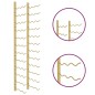 vidaXL Wand-Weinregal für 36 Flaschen Golden Eisen vidaXL Wand-Weinregal für 36 Flaschen Golden Eisen