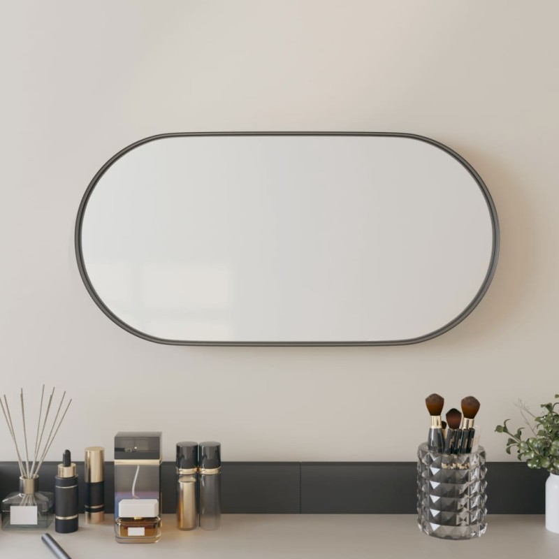 vidaXL Wandspiegel Schwarz 20x40 cm Oval vidaXL Wandspiegel Schwarz 20x40 cm Oval