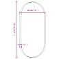 vidaXL Wandspiegel Schwarz 20x40 cm Oval vidaXL Wandspiegel Schwarz 20x40 cm Oval