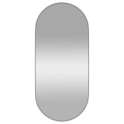 vidaXL Wandspiegel Schwarz 45x100 cm Oval