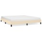 Bettgestell Creme 160x200 cm Stoff Bettgestell Creme 160x200 cm Stoff