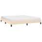 Bettgestell Creme 160x200 cm Stoff Bettgestell Creme 160x200 cm Stoff