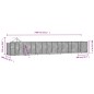 vidaXL Outdoor-Hundezwinger mit Dach Silbern 14x2x2,5 m Stahl Verzinkt vidaXL Outdoor-Hundezwinger mit Dach Silbern 14x2x2,5 m Stahl Verzinkt
