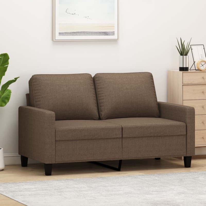 vidaXL 2-Sitzer-Sofa Braun 120 cm Stoff vidaXL 2-Sitzer-Sofa Braun 120 cm Stoff