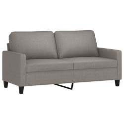 vidaXL 2-Sitzer-Sofa Taupe 140 cm Stoff