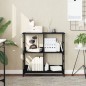 vidaXL Bücherregal Schwarz 78,5x33x82 cm Holzwerkstoff vidaXL Bücherregal Schwarz 78,5x33x82 cm Holzwerkstoff