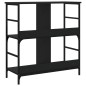 vidaXL Bücherregal Schwarz 78,5x33x82 cm Holzwerkstoff vidaXL Bücherregal Schwarz 78,5x33x82 cm Holzwerkstoff