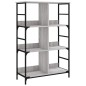 vidaXL Bücherregal Grau Sonoma 78,5x33x117,5 cm Holzwerkstoff vidaXL Bücherregal Grau Sonoma 78,5x33x117,5 cm Holzwerkstoff